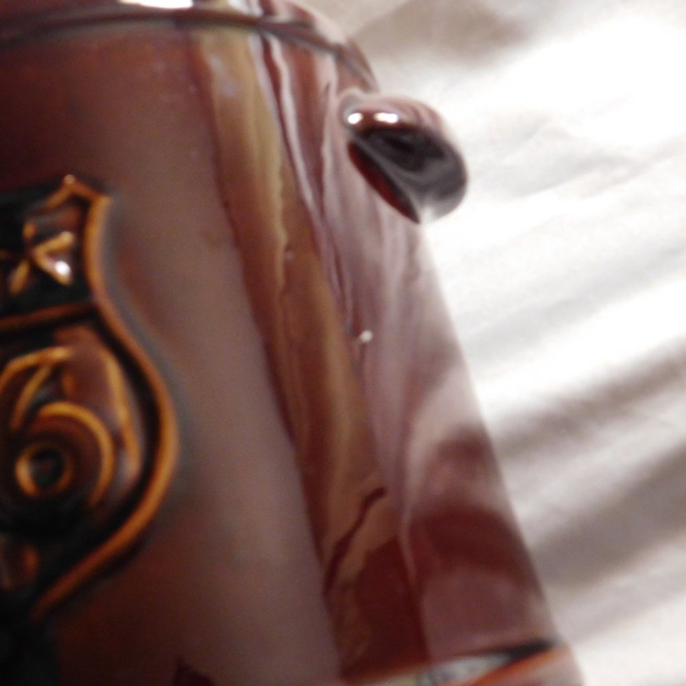 McCoy Pottery Bicentennial Cookie Jar Brown Drip Line 1776-1976 Vintage - Picture 5 of 7